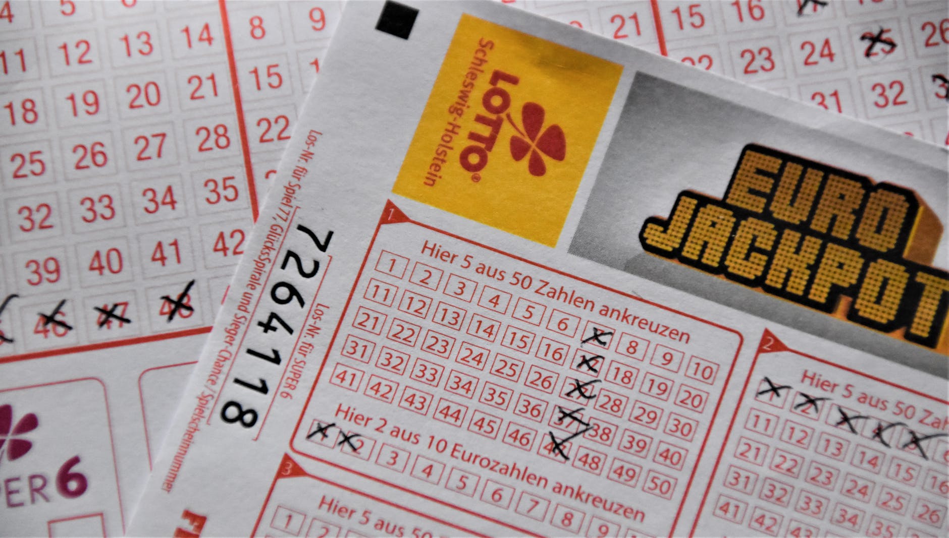 close up photo of lottery ticket